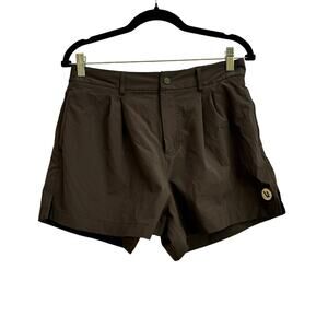 Vuori Women’s Black Performance Shorts L High Rise Stretch Waist Athleisure Lrg